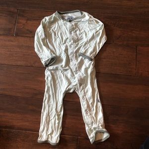 KicKee Pants Body Suit Light Green, 6-9 months